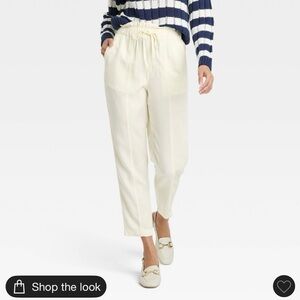 A New Day Women’s high-rise tapered ankle pull on trousers size medium